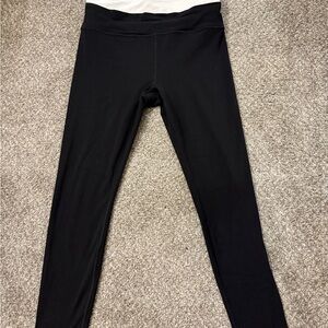 Atleta Black Leggings with White waste band